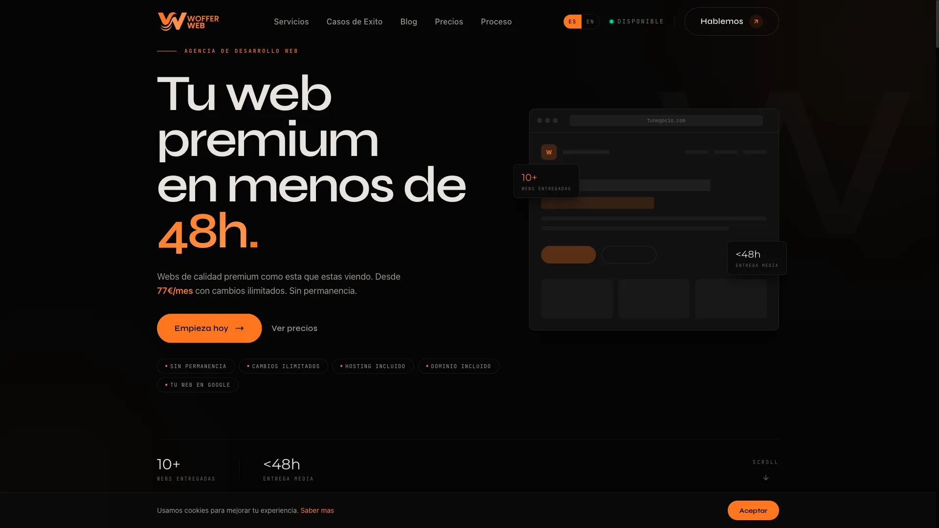 WofferWeb, plataforma propia